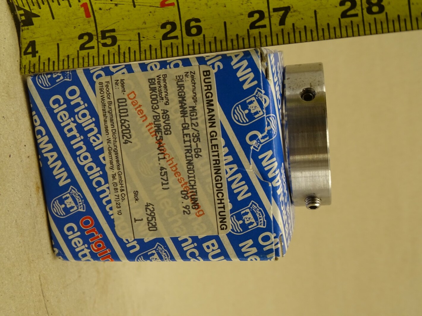 Burgmann-Gleitringdichtung Mechanical Seal , MG12/35-G6
