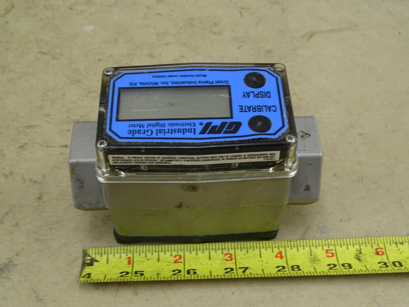 GPI Industrial Grade Electronic Digital Flow Meter , S10N