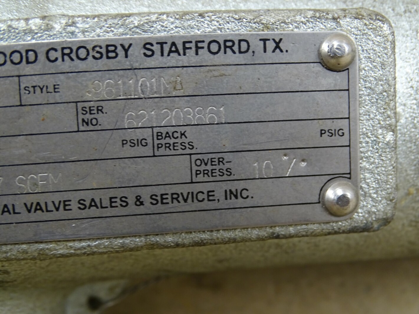 Crosby Pressure Relief Valve 3/4 x 1