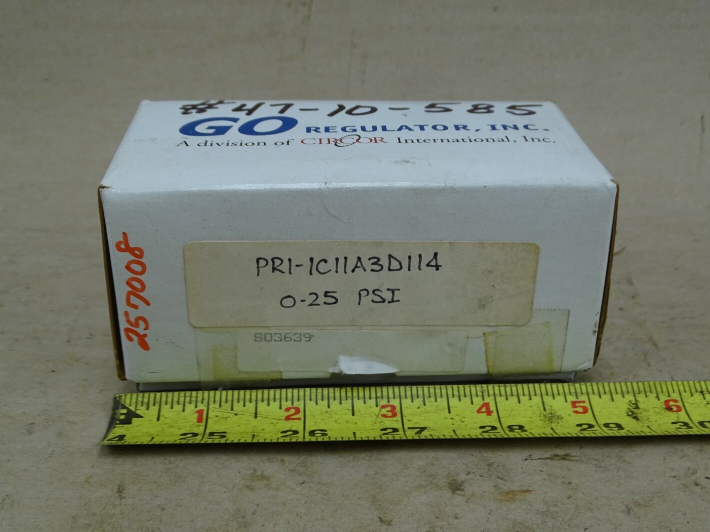 Go Regulator Pressure Regulator 0-25PSI, PR1-1C11A3D114