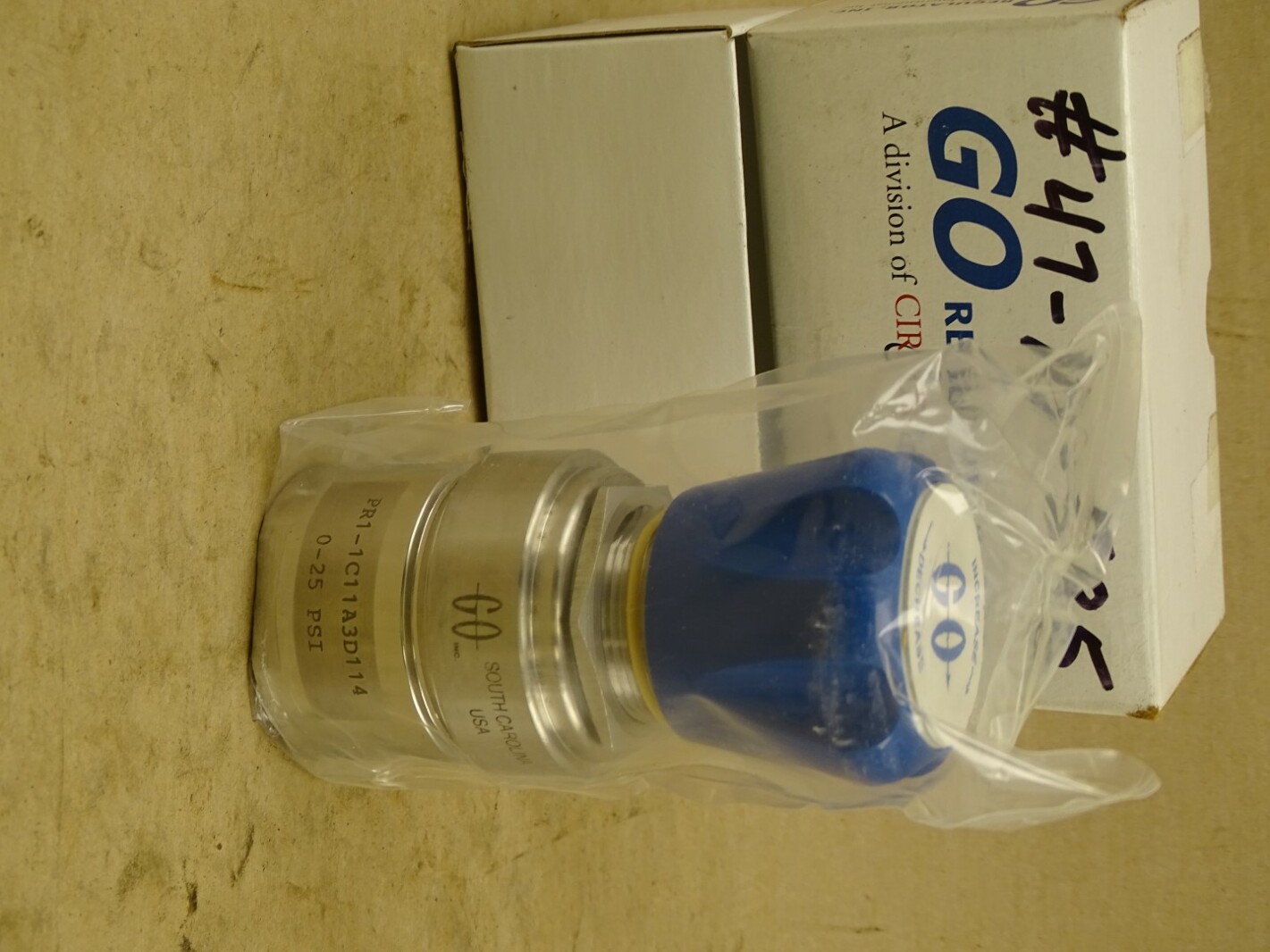 Go Regulator Pressure Regulator 0-25PSI, PR1-1C11A3D114
