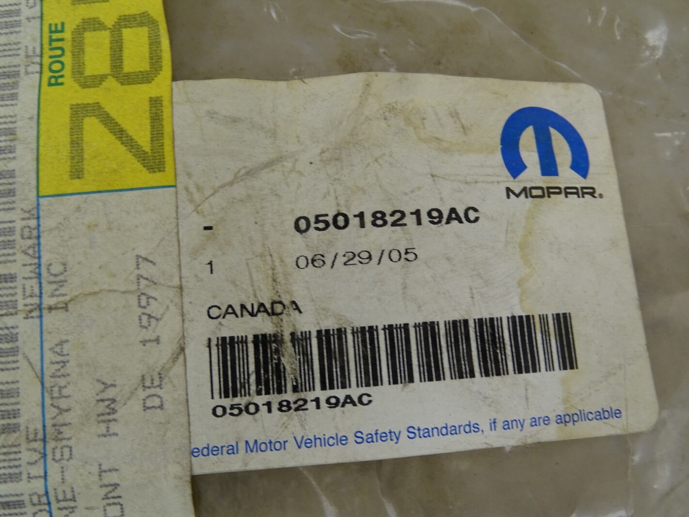 Mopar Air Cleaner Cover , 05018219AC