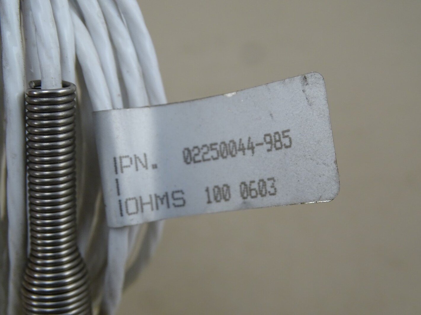 Sullair RTD Probe 100OHM, Platinum, 20FT, 02250044-985