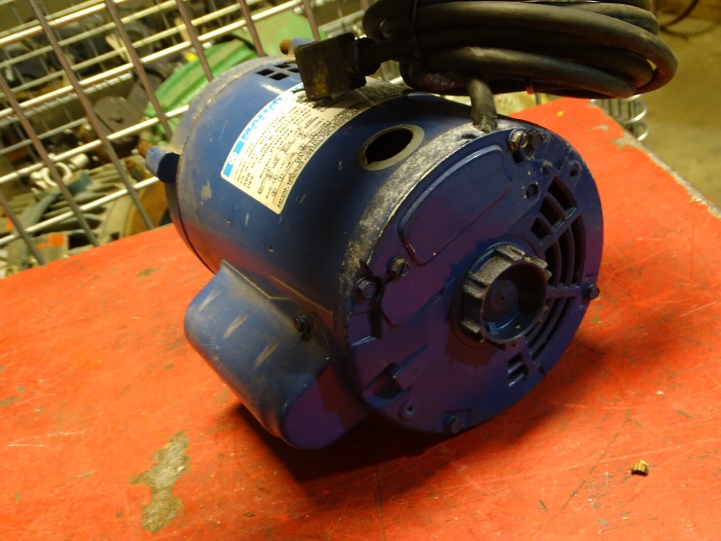 Marathon 1/2HP Electric Motor J034 1PH, 115/208-230V, 3450RPM, 9QK56C34D2096F