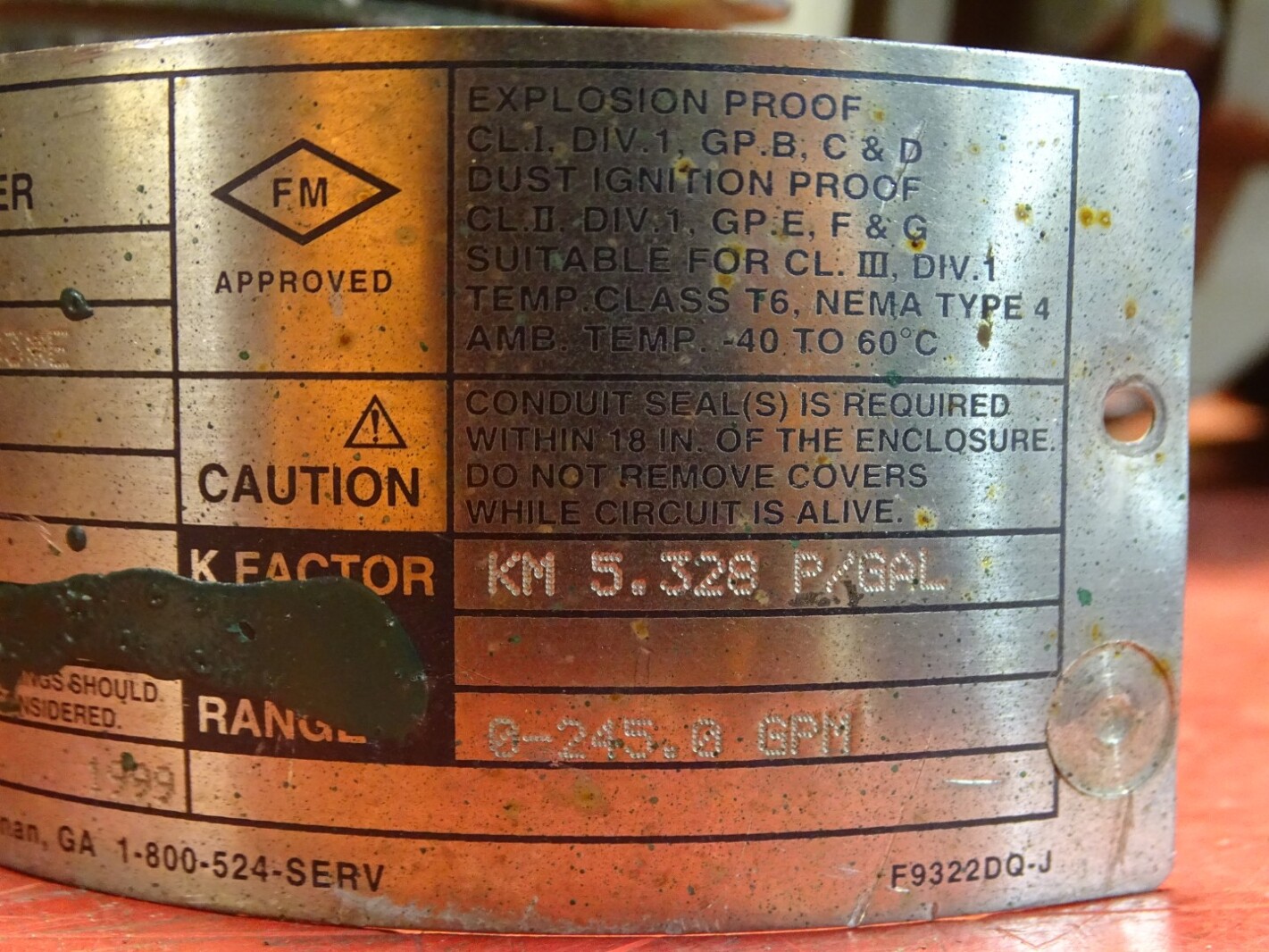 Yokogawa Yewflo Vortex Flowmeter 24VDC 4-20mADC, YF110-AAUB1A-S3S3*E/FMF/TBL/SCT