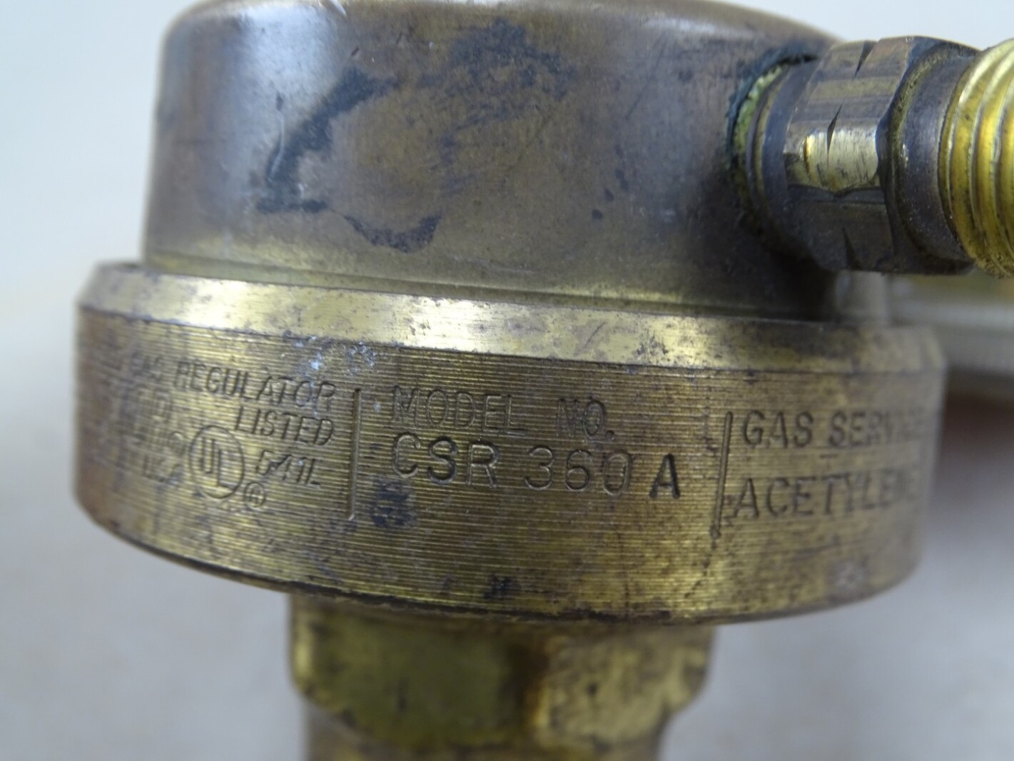 Victor Dual Gauge Acetylene Pressure Regulator Max Inlet 350 PSIG, CSR360A