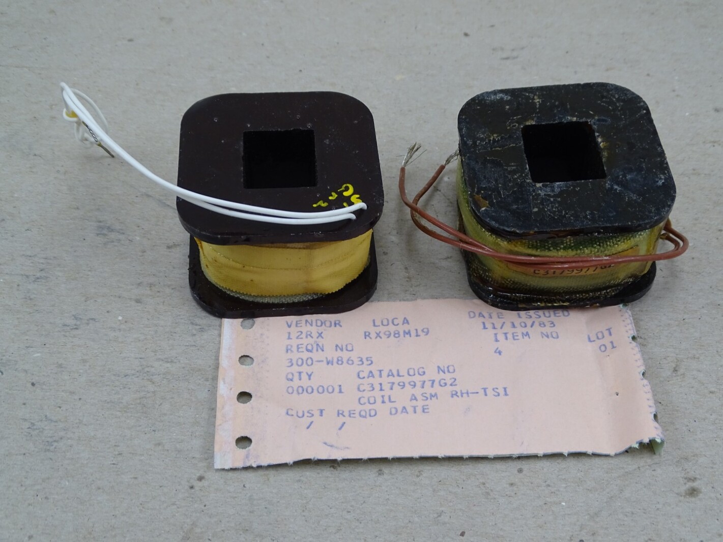 (2) General Electric Contactor Coils , C3179977G2