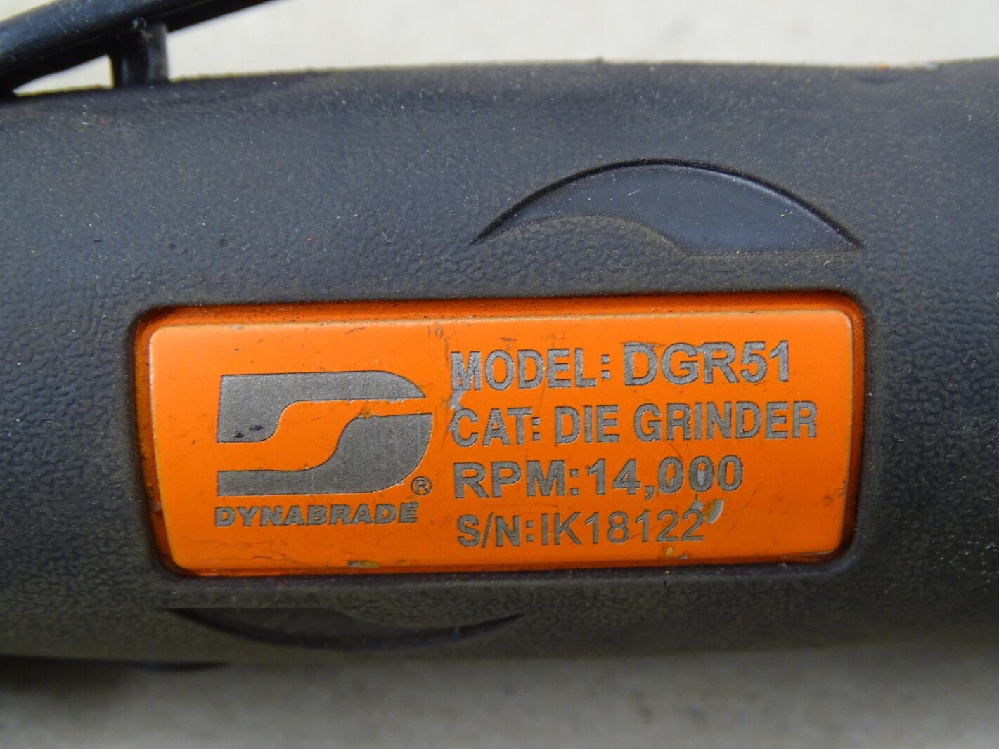Dynabrade .5HP Right Angle Die Grinder  , DGR51