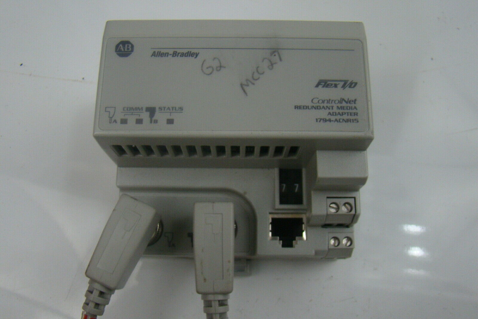 Allen Bradley 24V Media Adapter 1794-ACNR15 w/ Controlnet Connector ...
