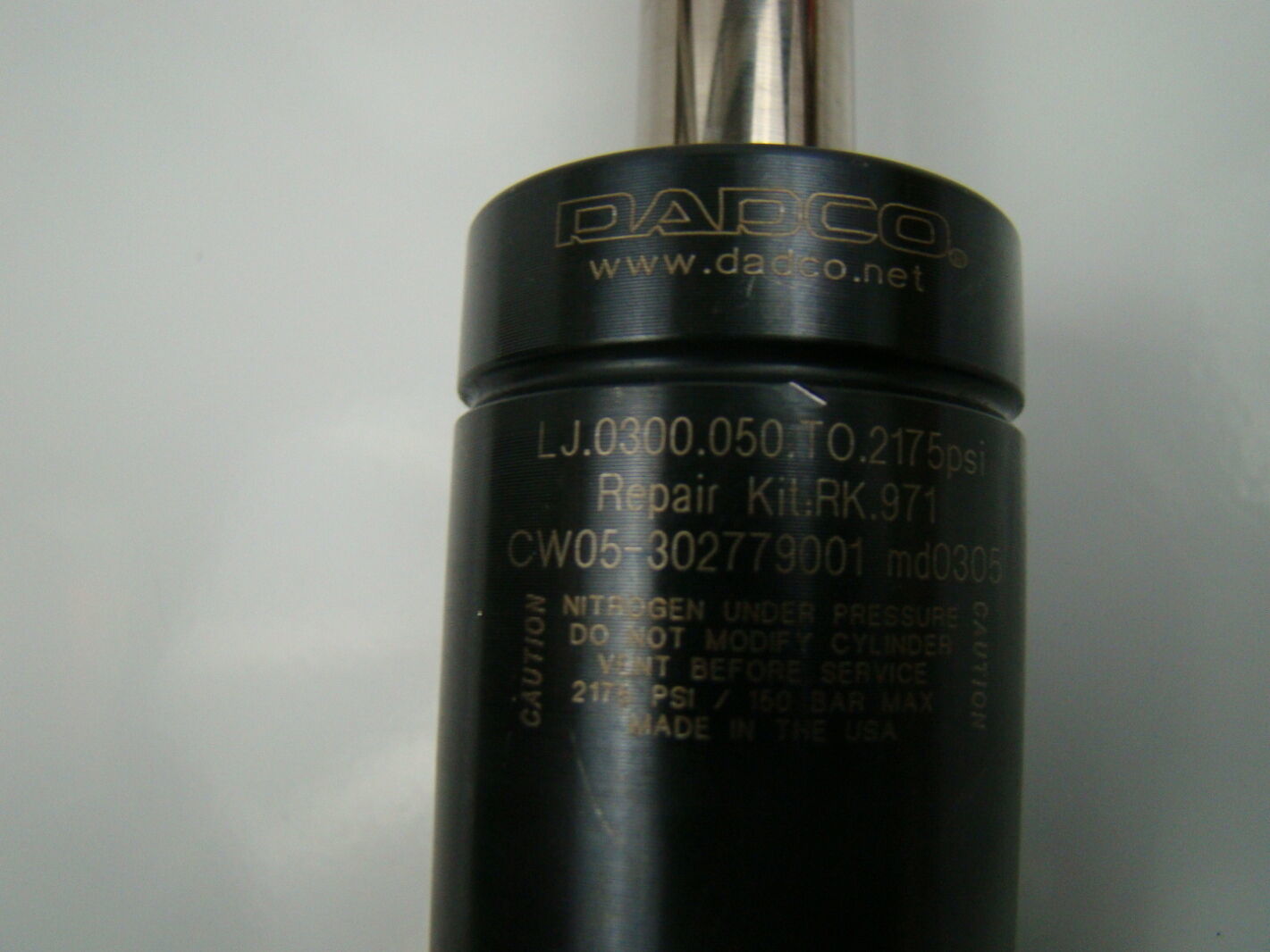 Dadco Nitrogen Gas Spring RK.971 Joseph Fazzio, Incorporated