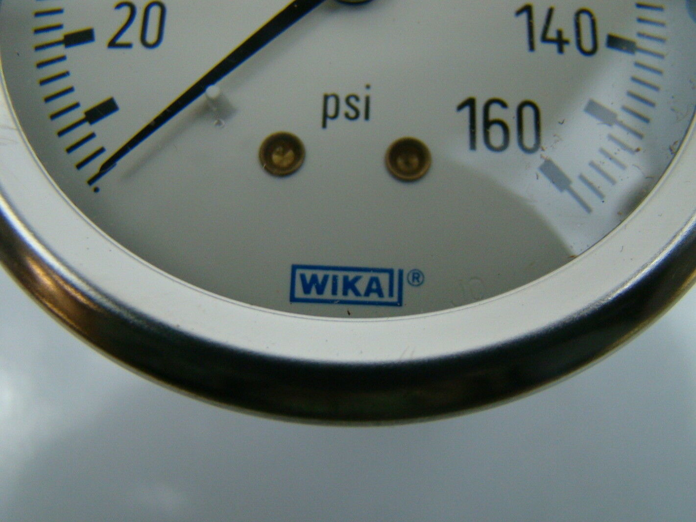 Wika 160 PSI Pressure Gauge 1/4"NPT, 25/8" 10058306 Joseph Fazzio