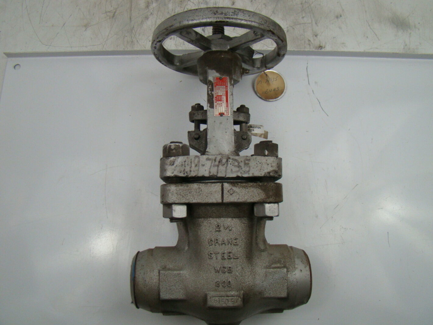 Crane Steel 21/2" Gatw Valve 740psi WCB 300 331/2XUF Joseph Fazzio