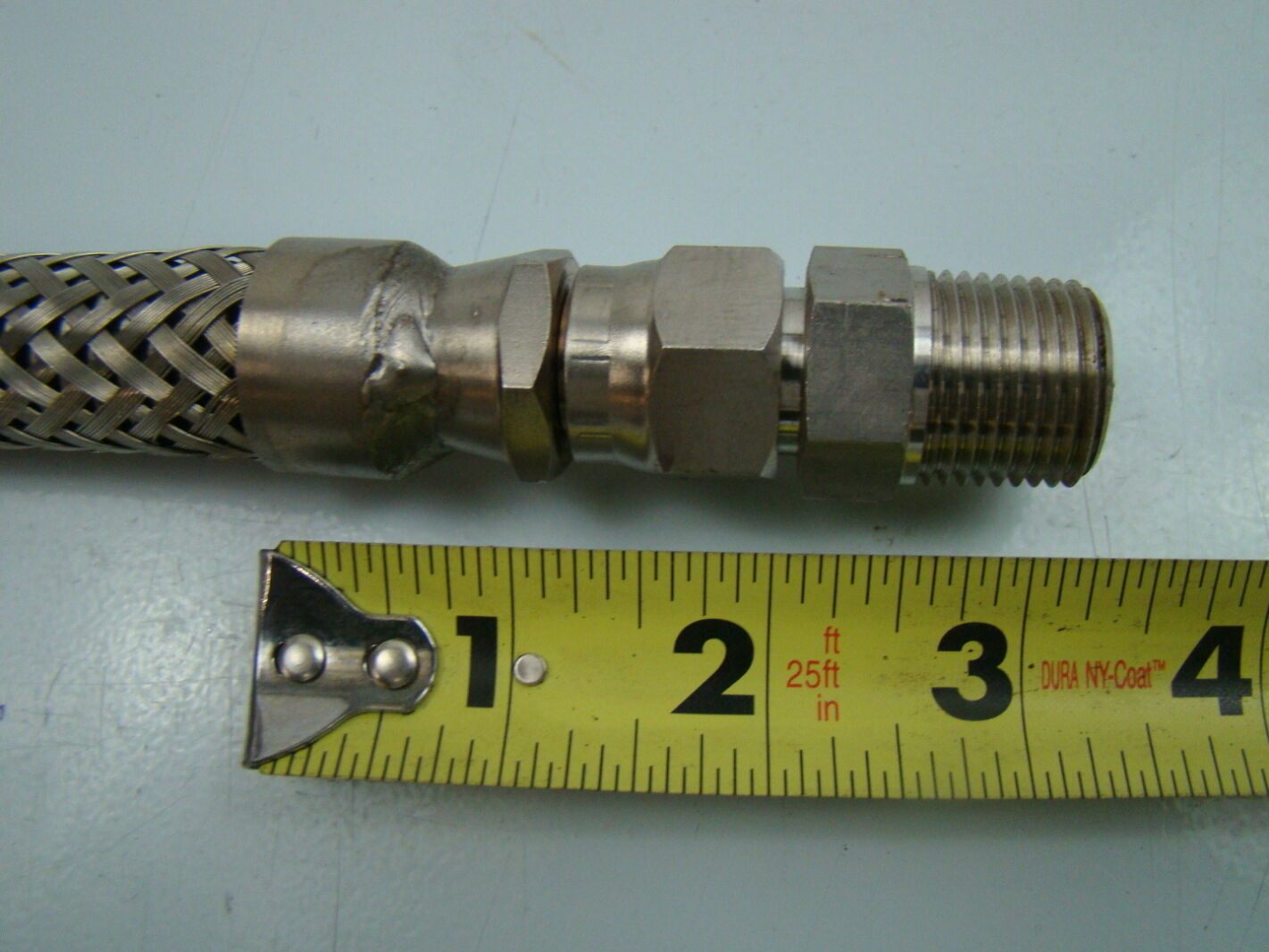 Stainless Steel Braided Hose 1" x 46" Length Joseph Fazzio, Incorporated