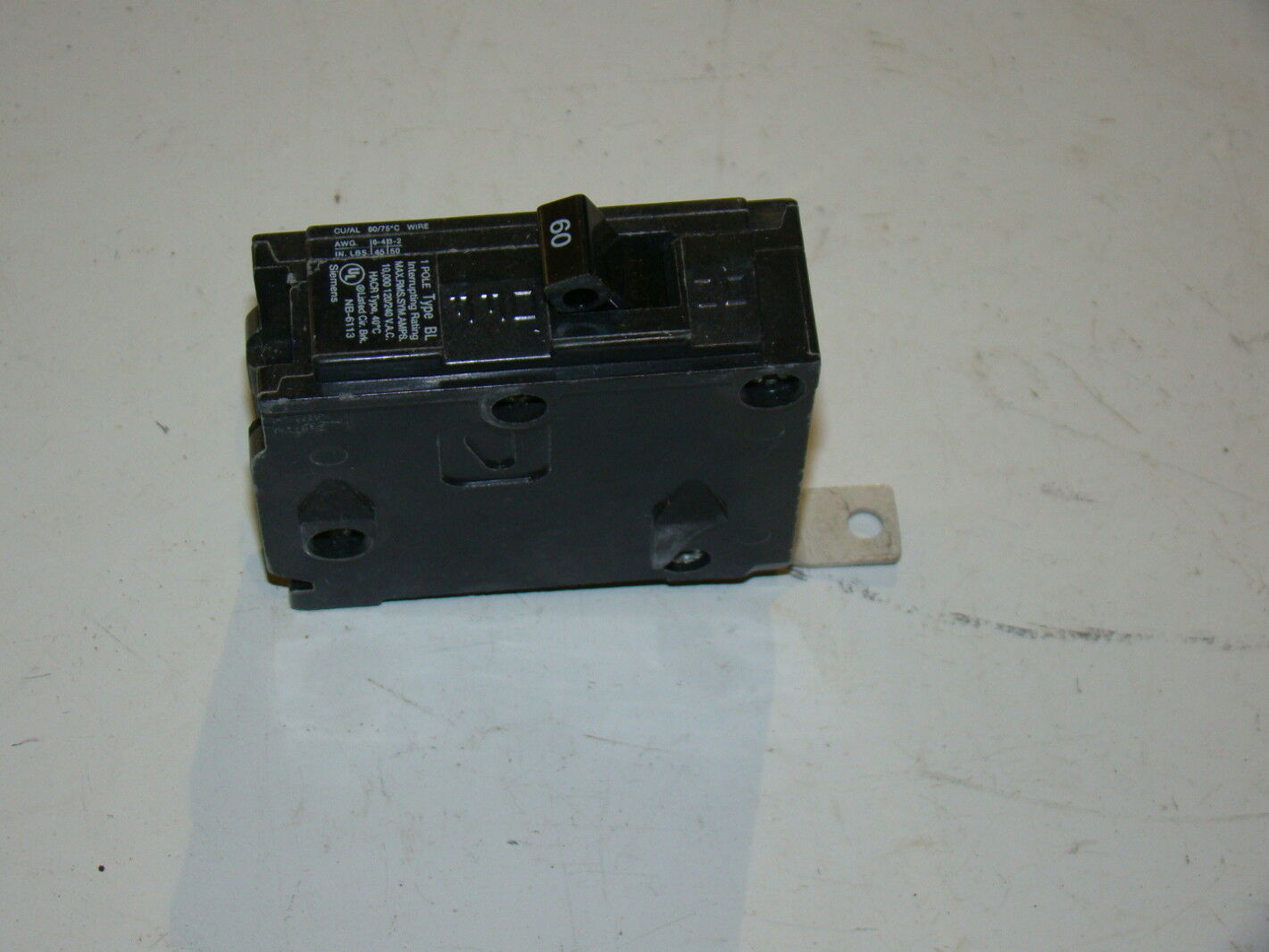 (6) Siemens B160 60A Single Pole Bolt On Breakers Joseph Fazzio