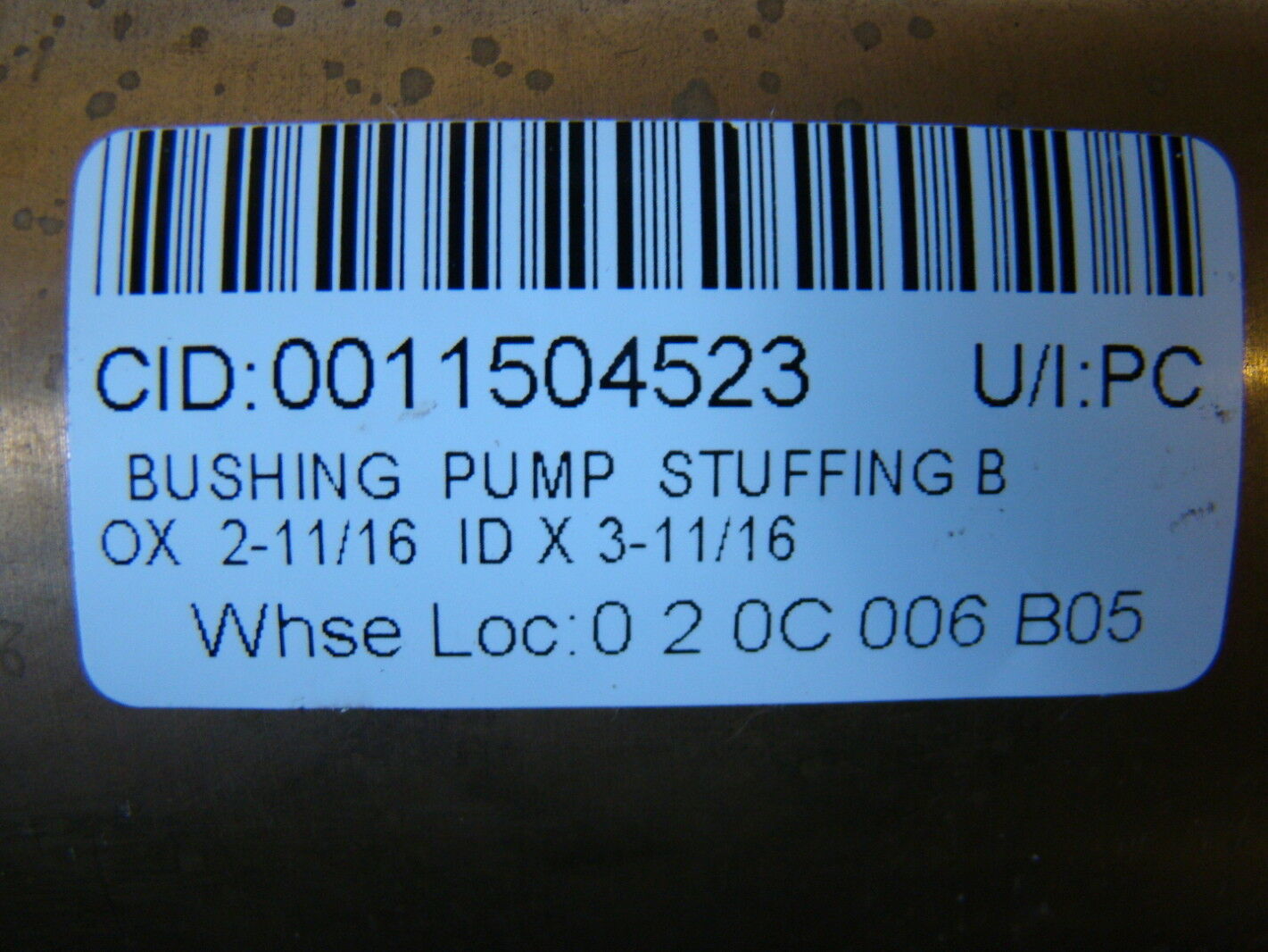 Bushing Pump Stuffing Box 2-11/16 ID X 3-11/16
