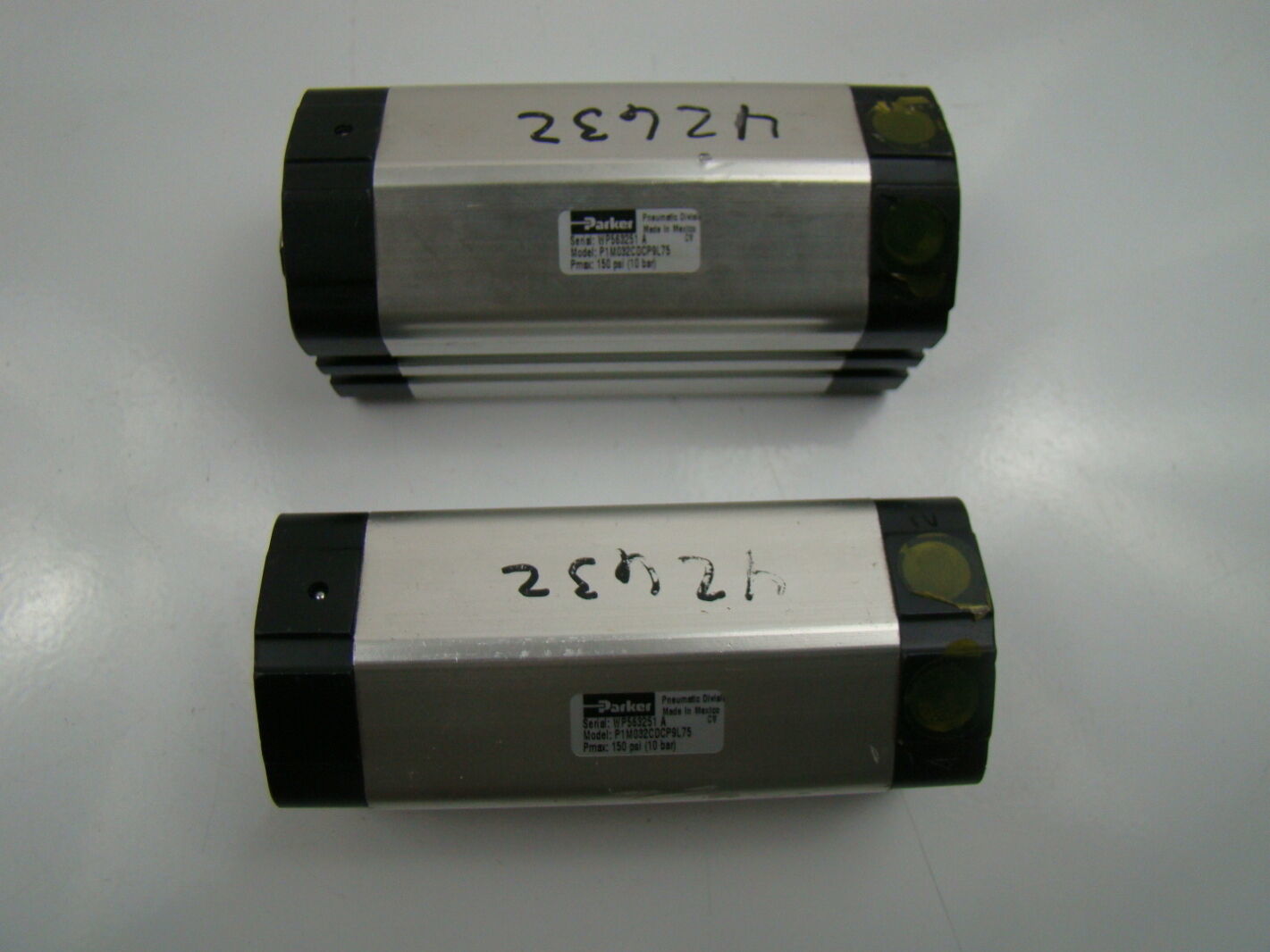 (2) PARKER PNEUMATIC COMPACT CYLINDER P1M032CDCP9L75 Joseph Fazzio