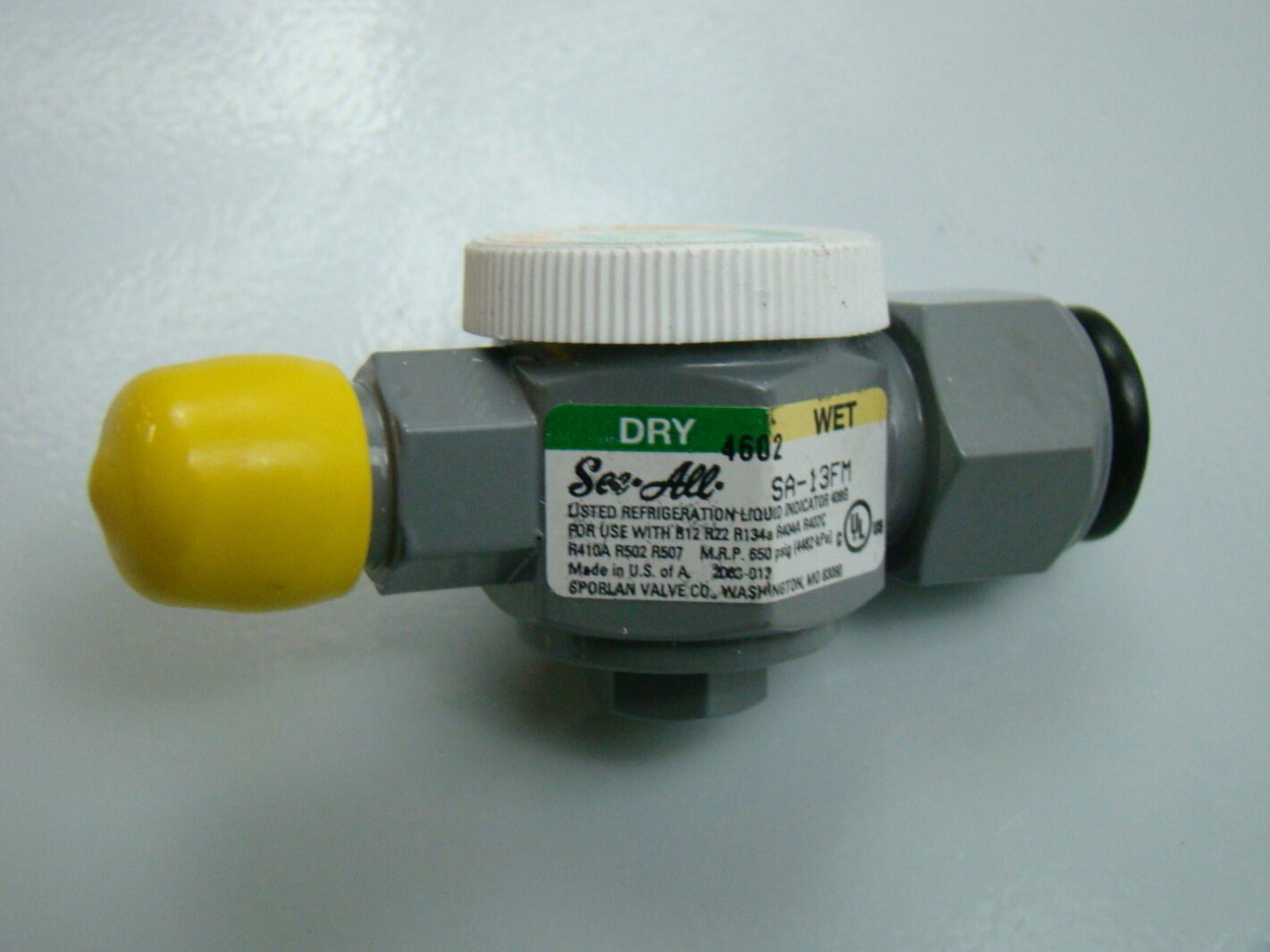 Sporlan 3/8" Moisture & Liquid Indicator SA13FM Joseph Fazzio