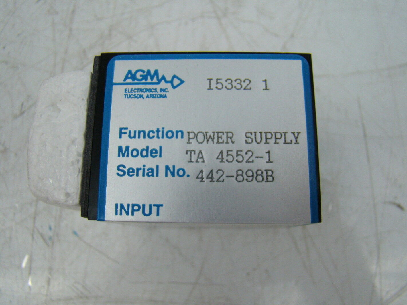 AGM Power Supply 115 VAC TA 4552-1 | Joseph Fazzio, Incorporated
