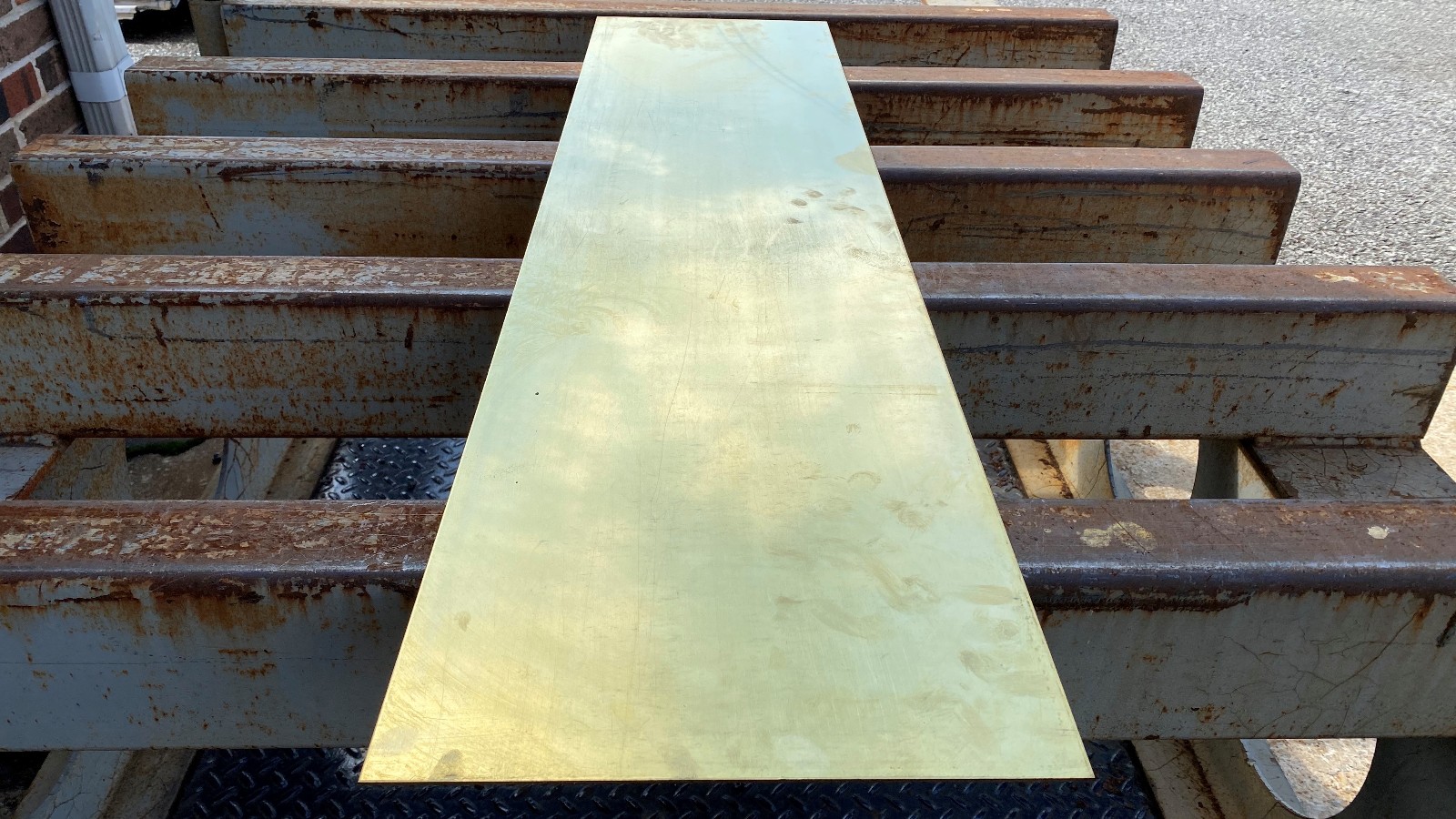 .090" Brass Sheet, C260 Yellow Brass 12" x 48" Joseph Fazzio, Incorporated