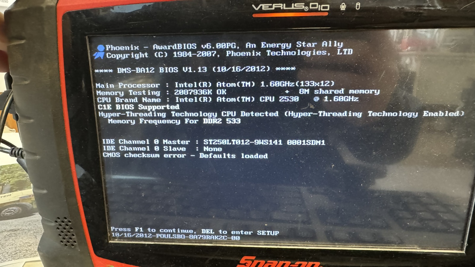 Snap-On VERUS PRO, Scan Tool, Scope Meter
