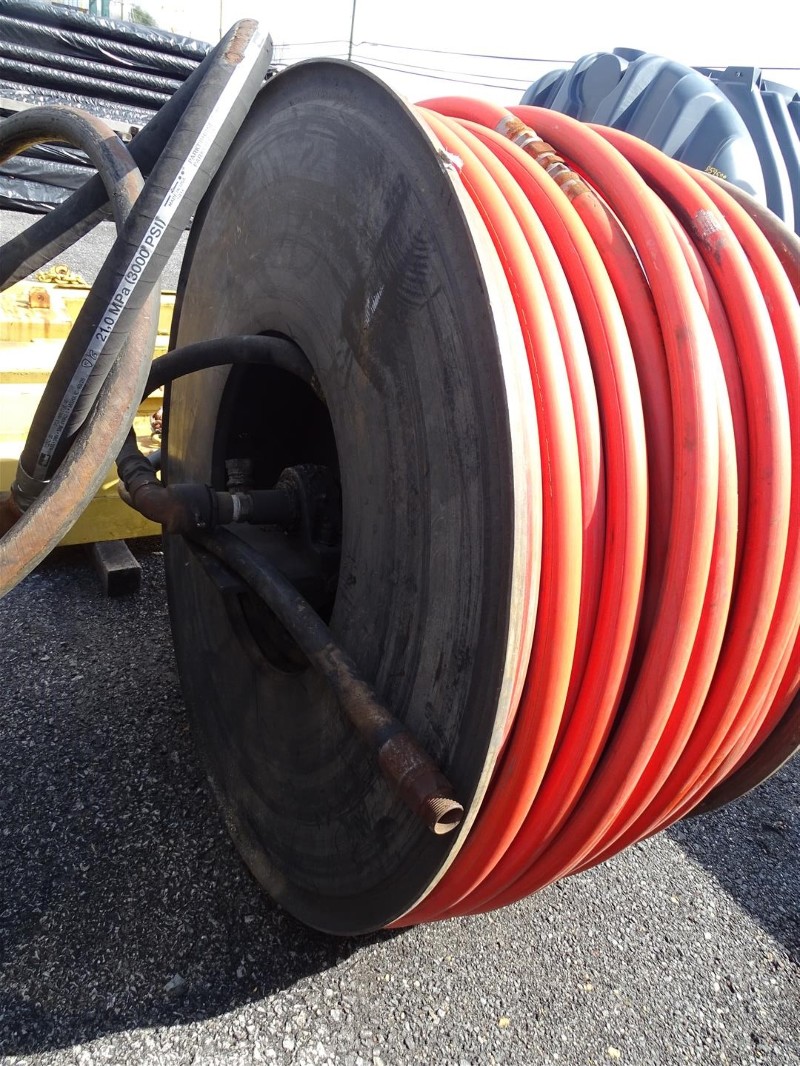 Piranha Sewer Cleaning Jetter Hose & Hydraulic Reel 1 1/4" 2500 PSI