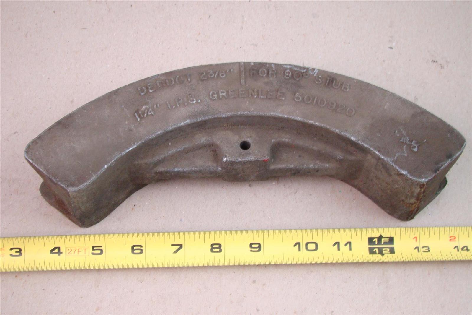 GreenLee 11/4" Bending Shoe for Hydraulic Conduit Bender , 5010920