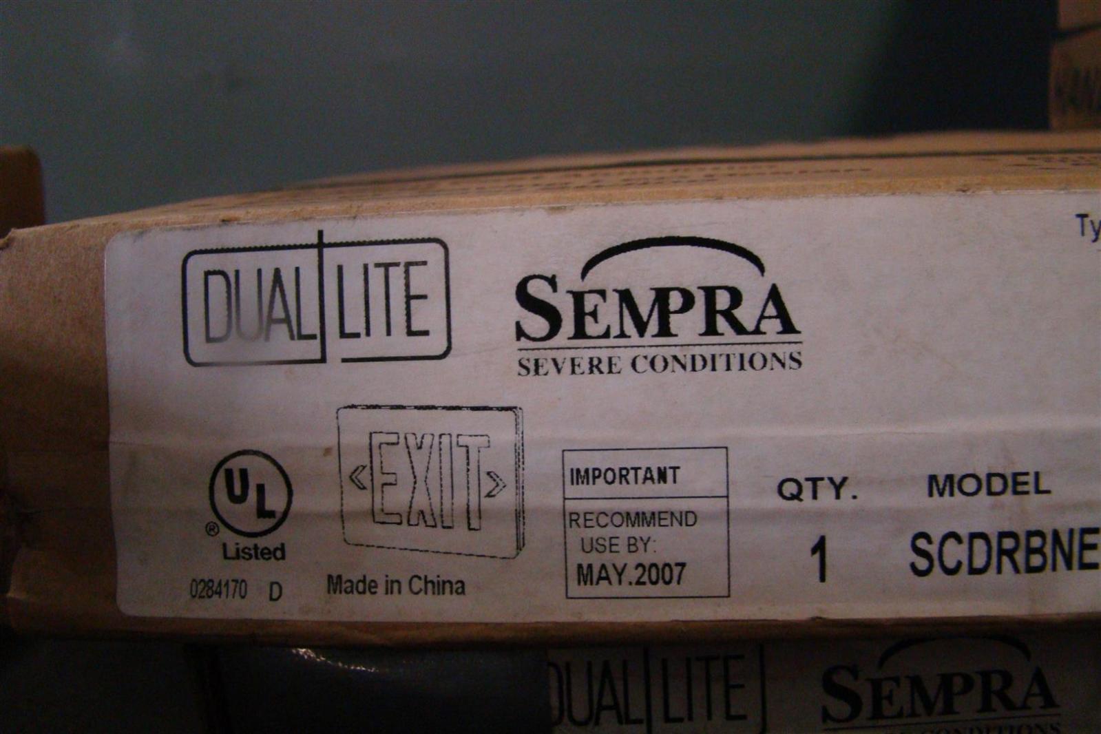 Sempra Cast Aluminum LED Exit Sign , SCDRBNE-XTR