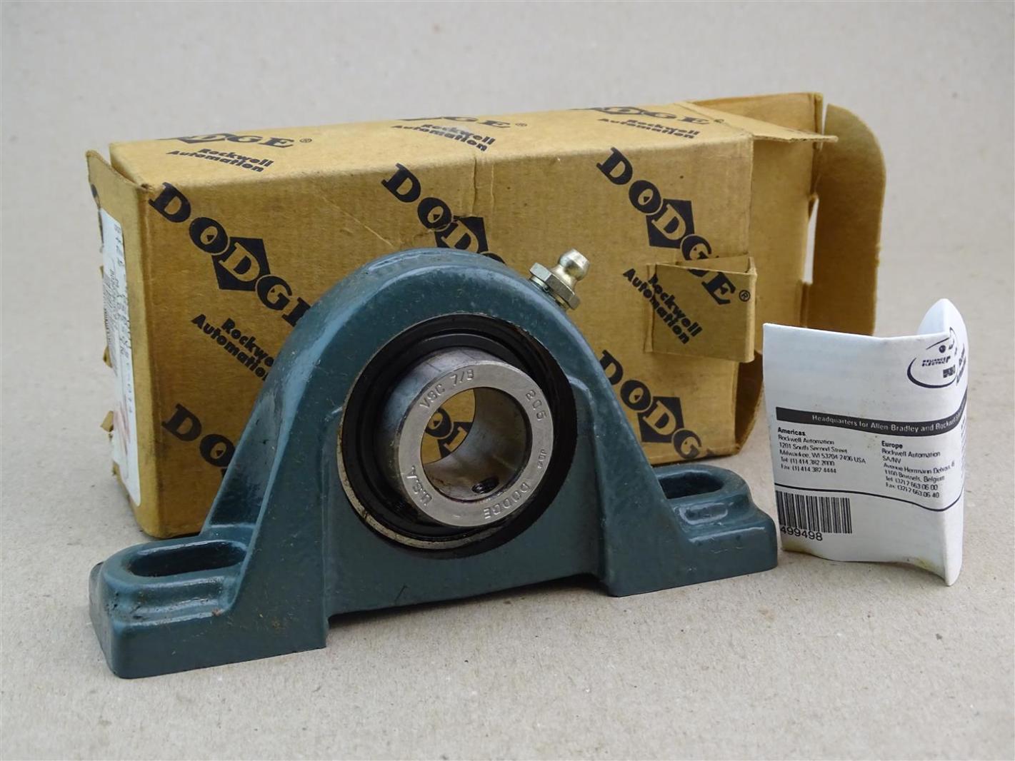 Dodge Automation Dodge Pillow Block Bearing VSC 7/8" , P2BVSC014