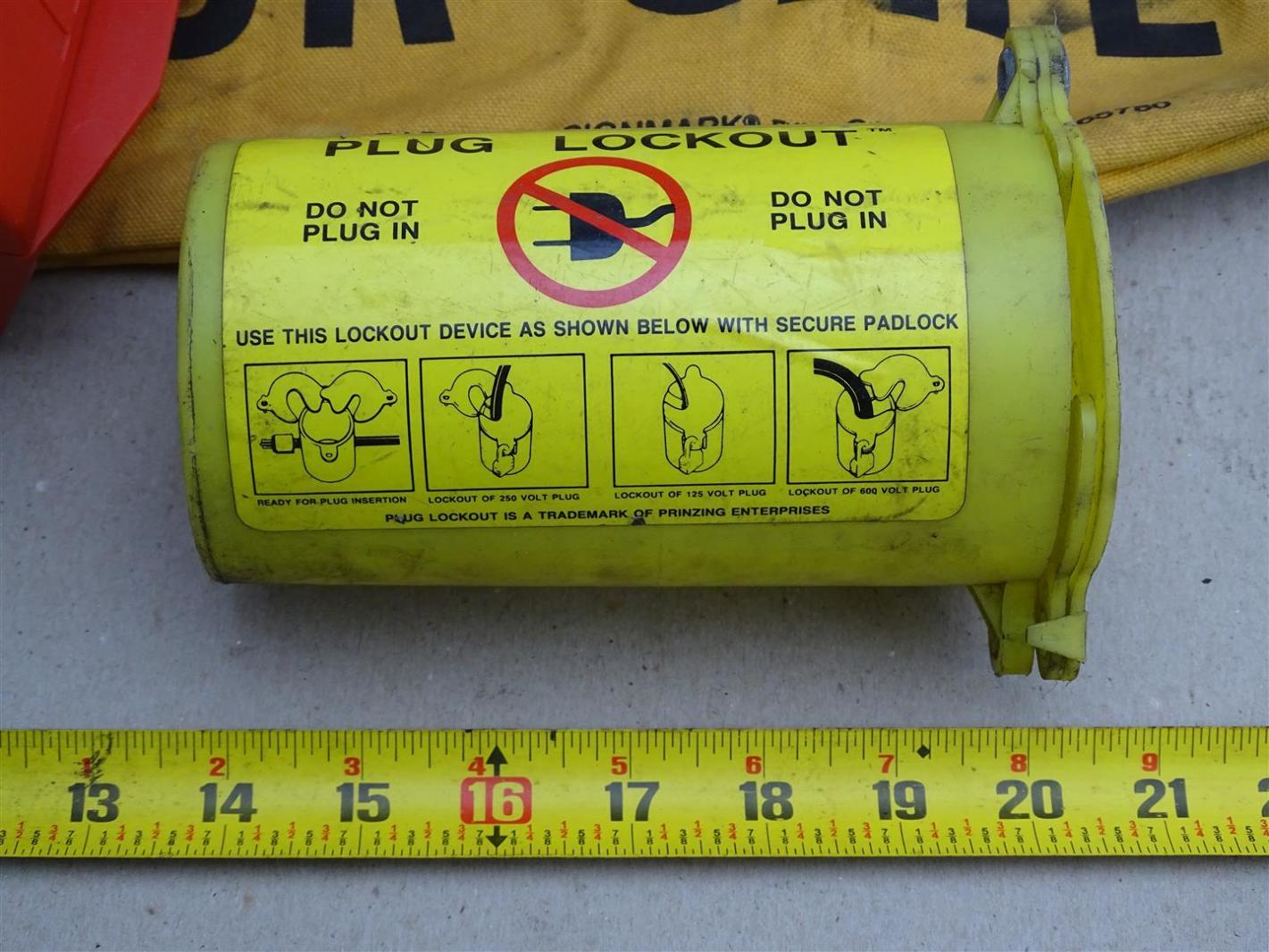 Brady Plug Lockout Kit with Bag , Lockout Joseph Fazzio, Incorporated