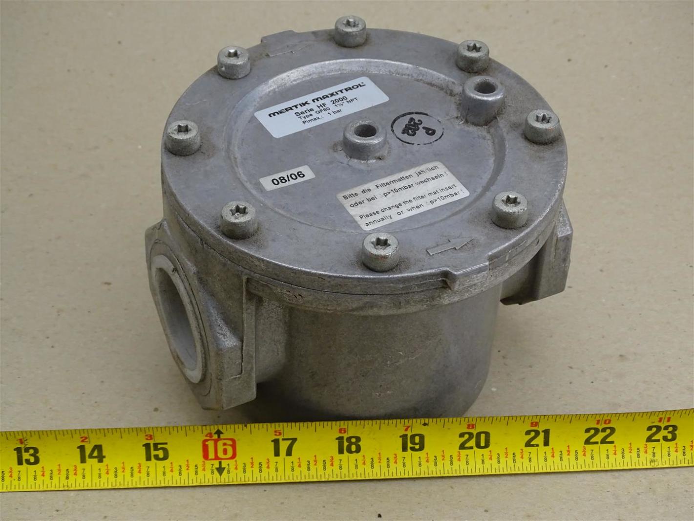 Mertik Maxitrol Gas Filter Pressure Regulator Type GF80 1 1/2", Series