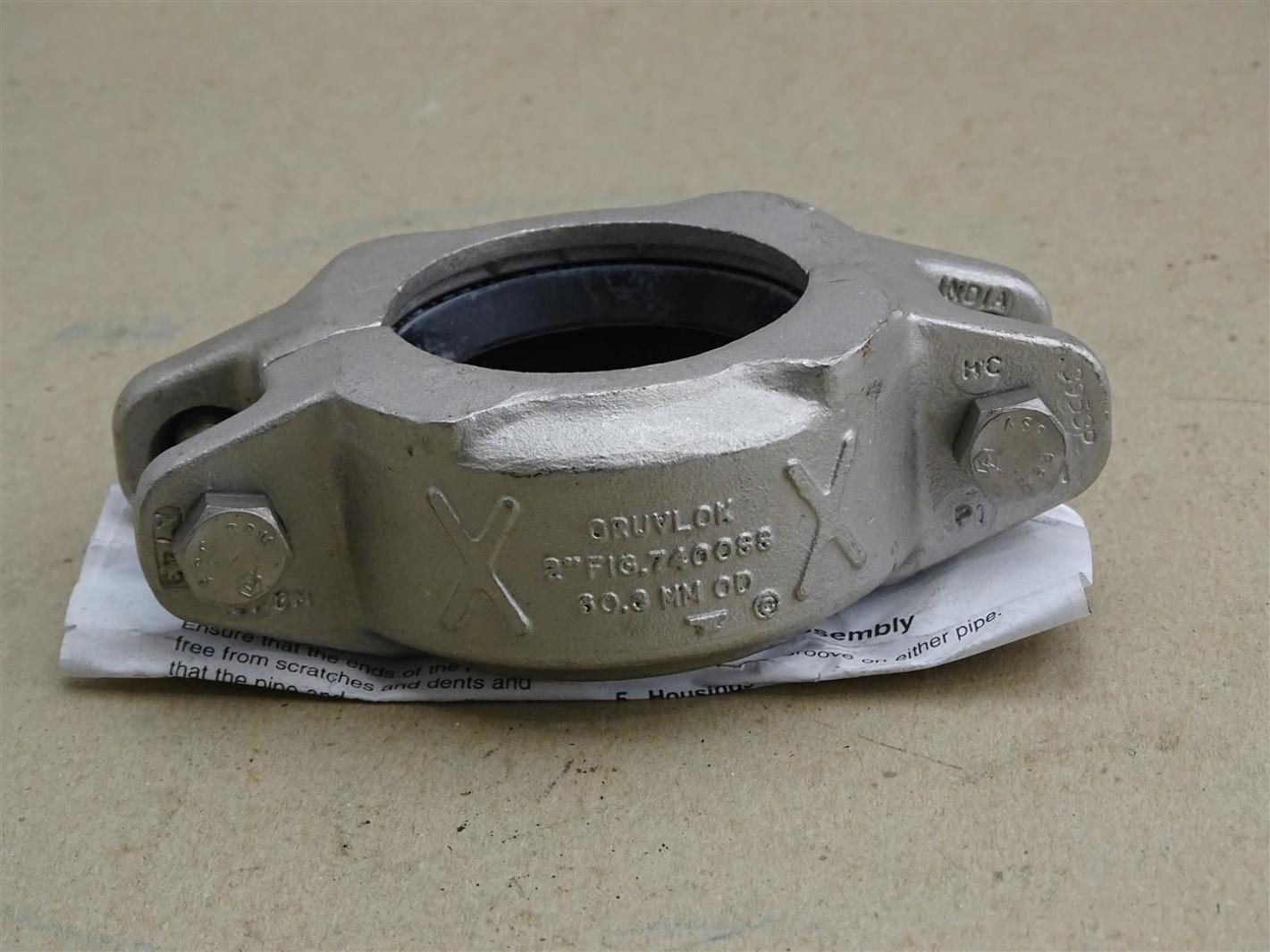 Gruvlok Grooved Coupling With Gasket 2" , FIG. 7400SS Joseph Fazzio