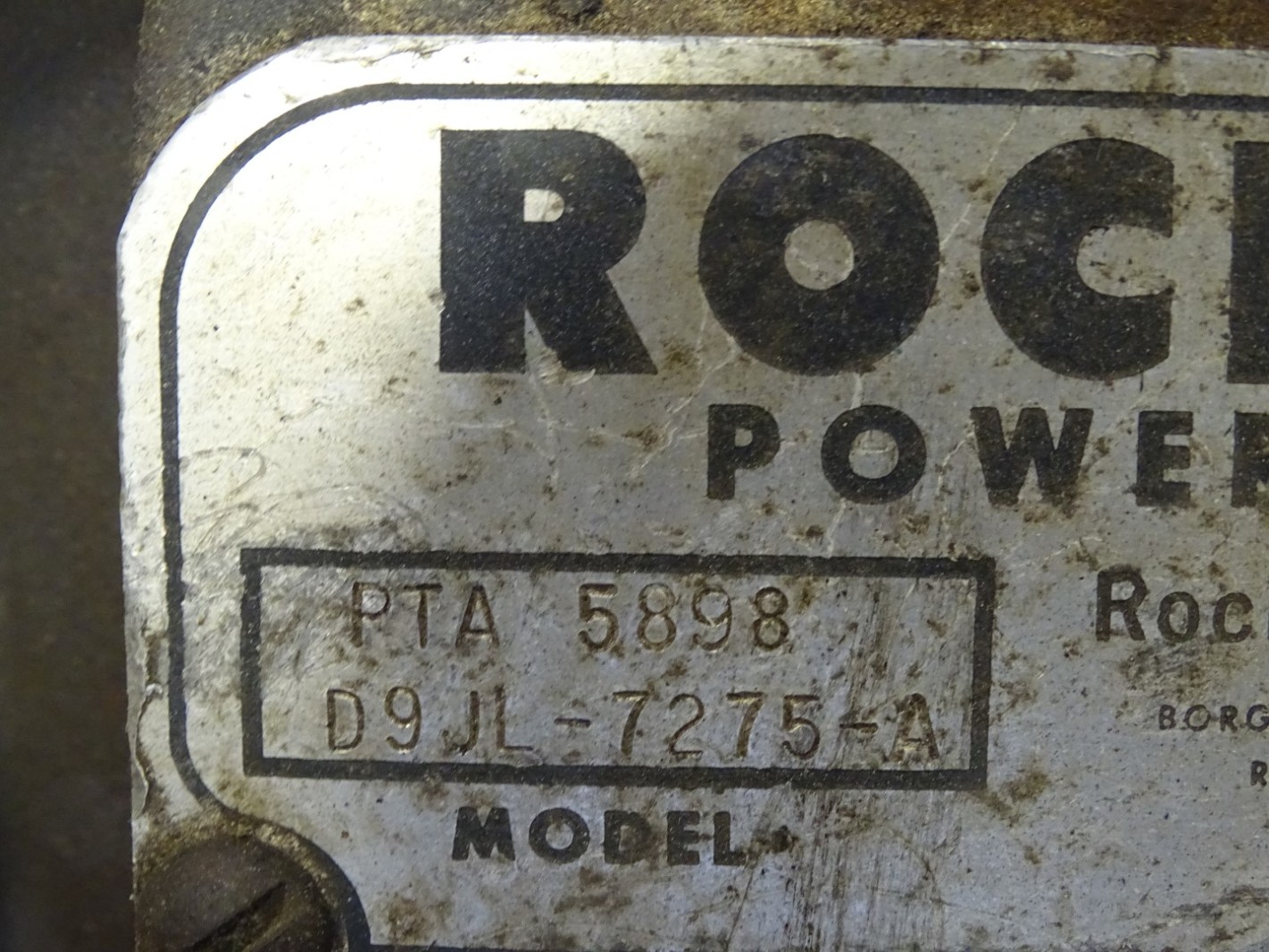 Rockford Power Take off PTO Clutch PTA 5898 , D9JL7275A Joseph