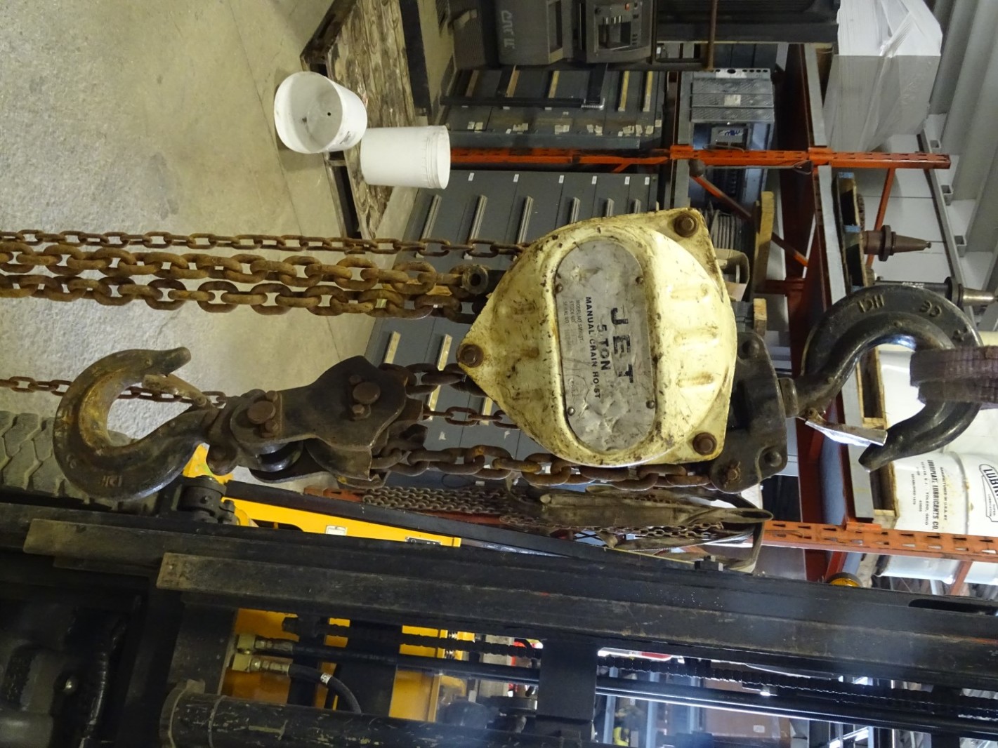Jet 5TON Chain Hoist, Manual Chain Fall Model, SMH5T Joseph Fazzio