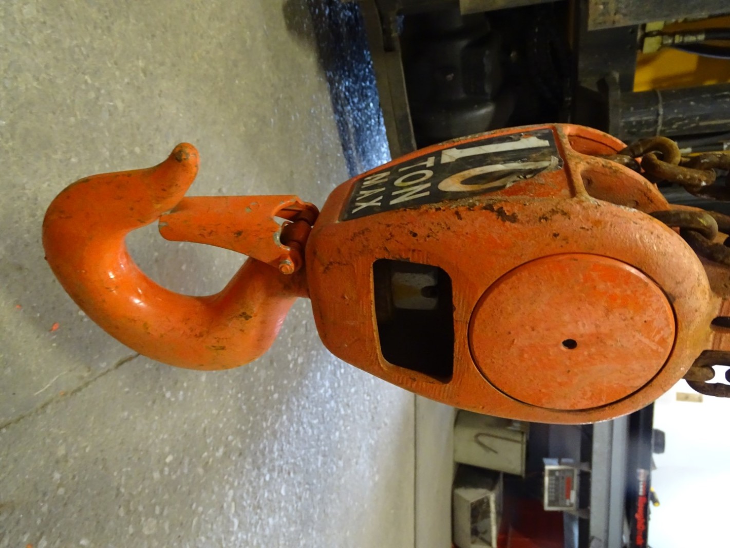 Columbus Mckinnon 10TON Chain Hoist, Manual Chain Fall, 20,000 LB