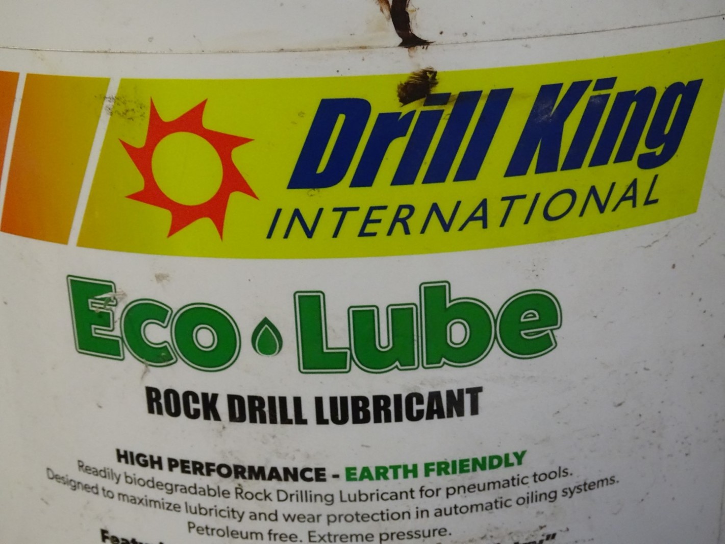 Drill King International Rock Drill 5gallon, Lubricant Joseph Fazzio