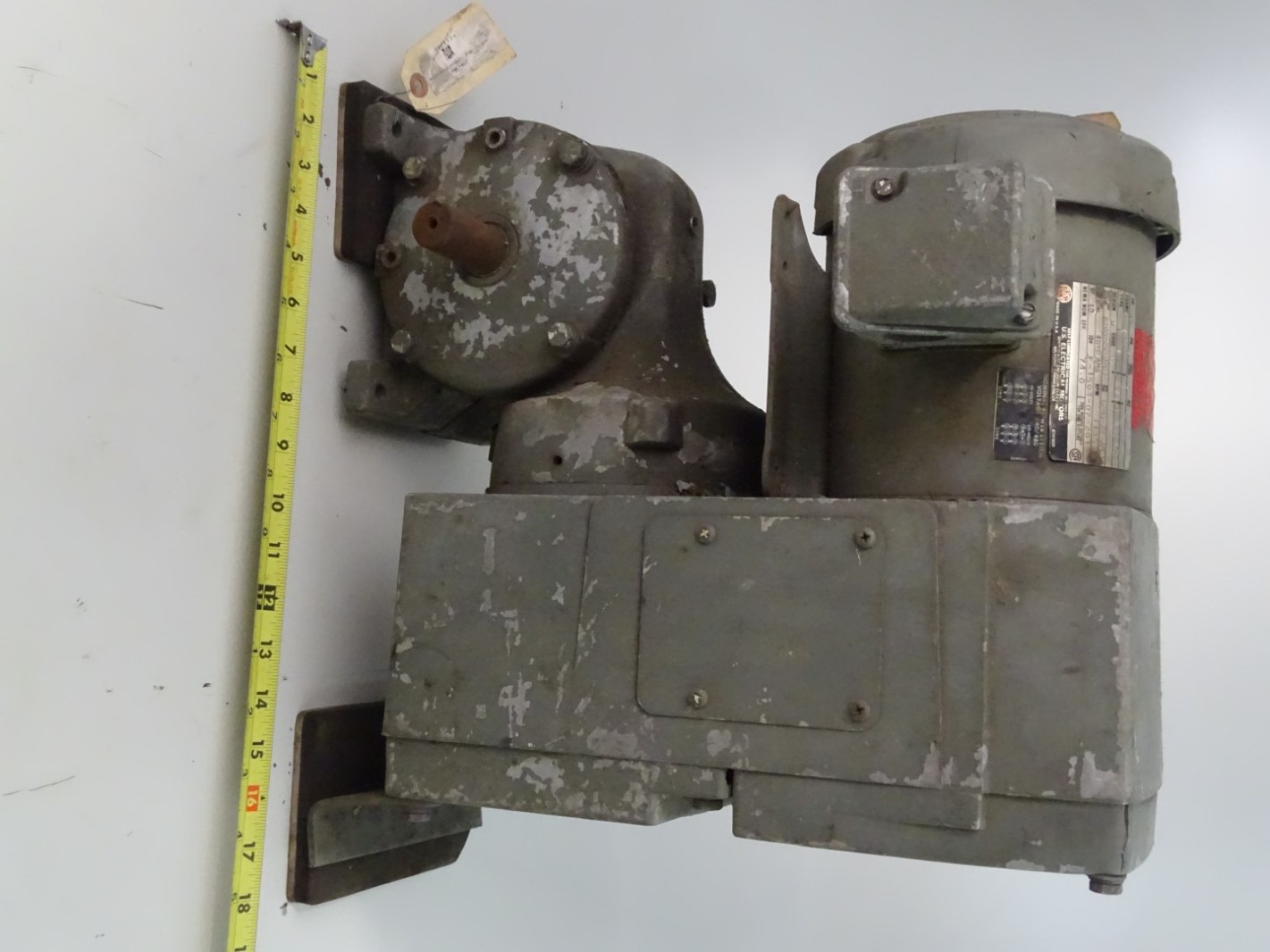 U.S Electrical Motors Motor/Gearbox HP 1.0 3PH , 60Hz , 1135R PM 145T