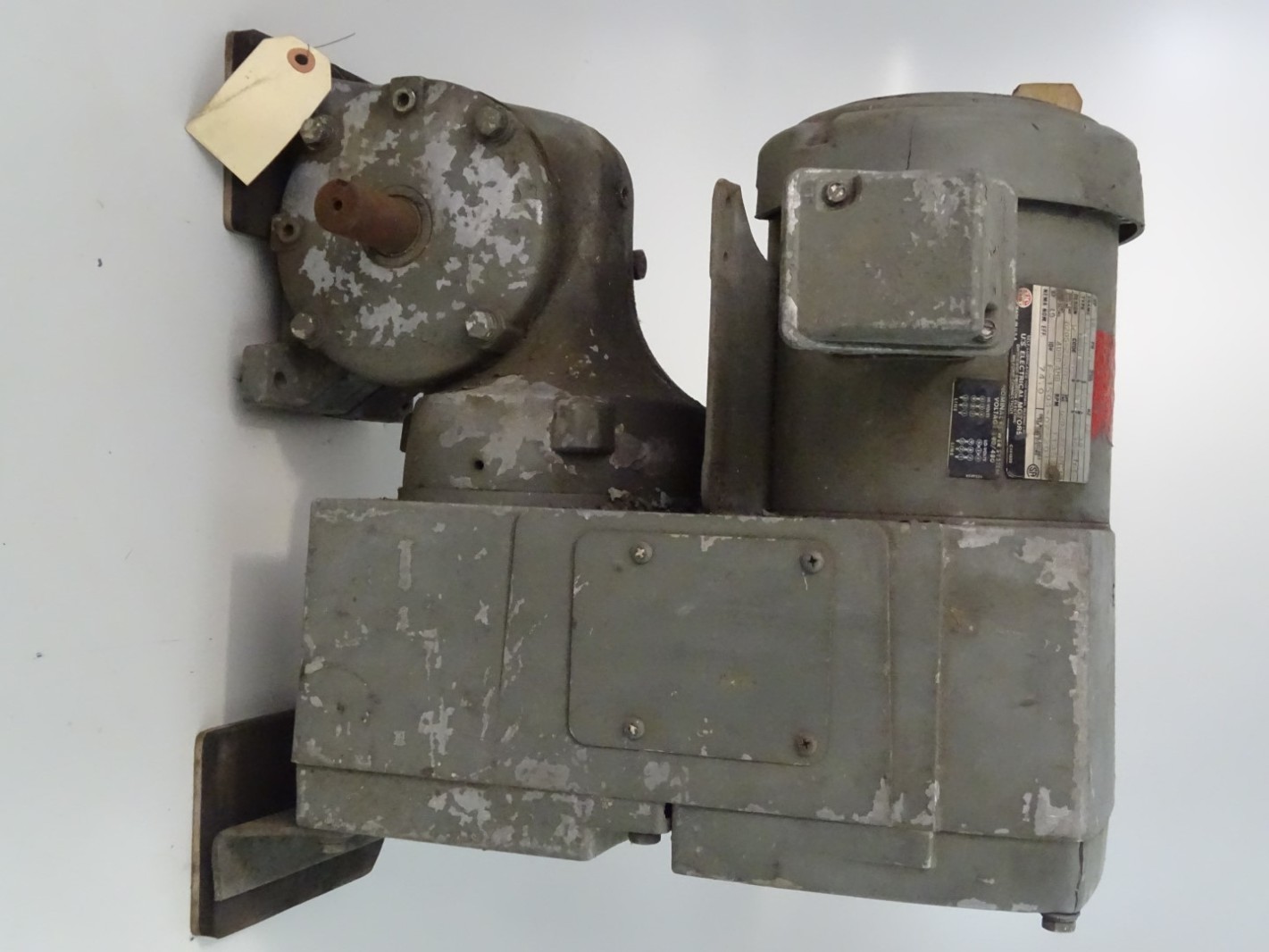U.S Electrical Motors Motor/Gearbox HP 1.0 3PH , 60Hz , 1135R PM 145T