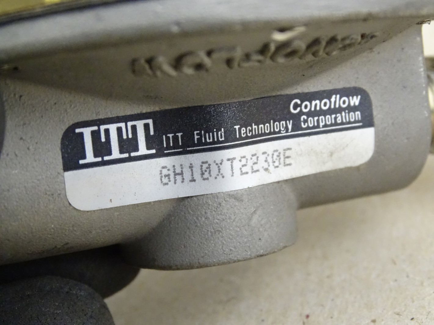 ITT Fluid Technology Corporation Manual Loading Regulator , GH10XT2230E