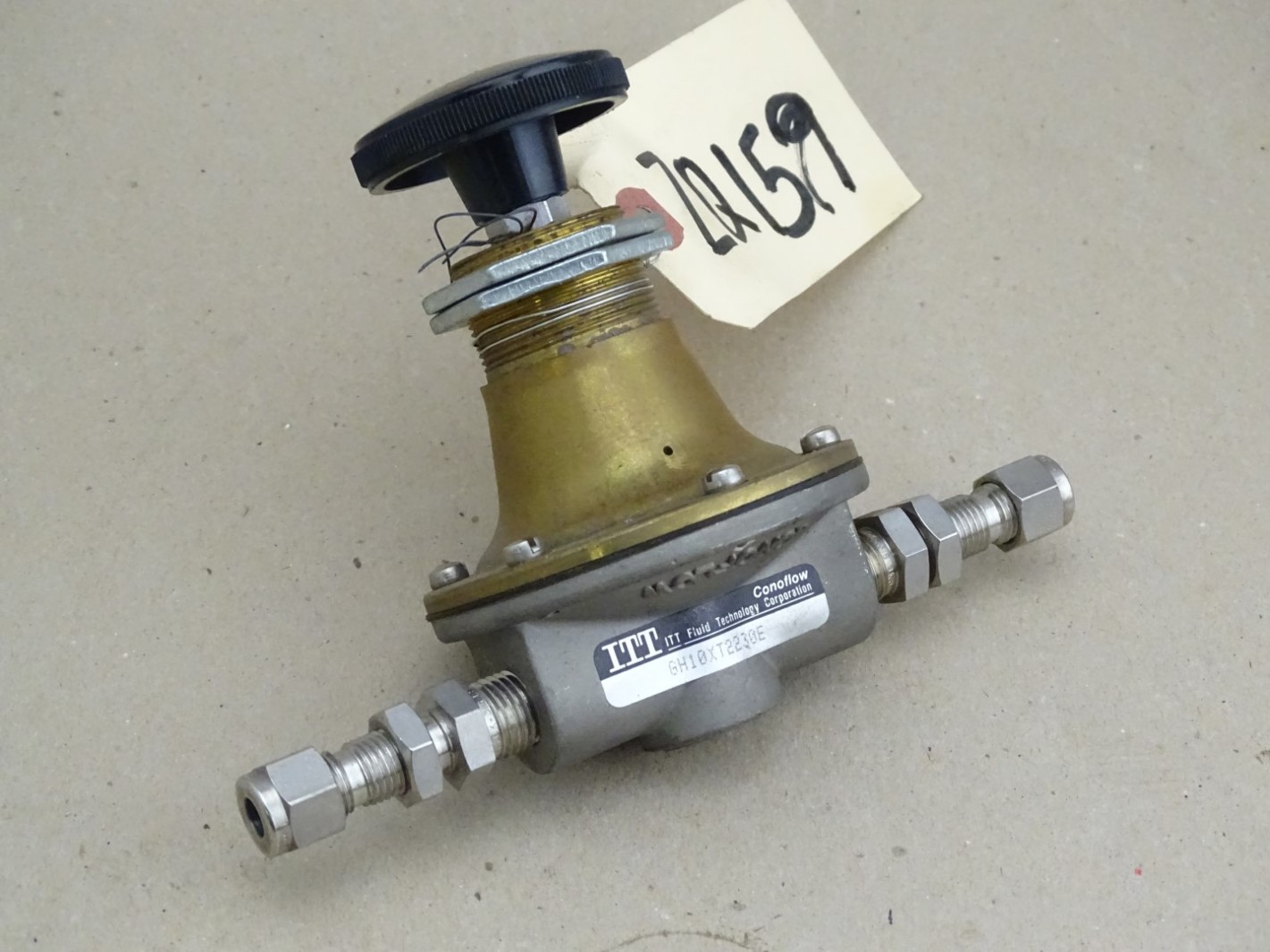 ITT Fluid Technology Corporation Manual Loading Regulator , GH10XT2230E