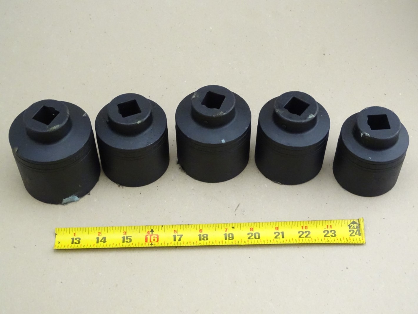 (5) Snapon 12PT Impact Sockets , 3/4 DR. 21/16 2 3/8", GLDH 762