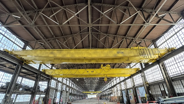 10 TON, 75FT Span, Double Grider, Top Running Bridge Crane,  10-TON Hoist 10 TON, 75FT Span, Double Grider, Top Running Bridge Crane,  10-TON Hoist