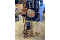 CM Cyclone 10 Ton Manual Reeved Chain Hoist 15 Ft Lift, 4632