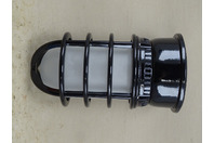 LSI Black Vapor Tight Utility Light Fixture w/ Frosted Glass , 374222