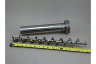 SS Stainless Steel Auger Screw w/ Housing 18" Long x 2-1/4"OD x 1/2" Shaft, AF-32