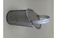266W Stainless Steel Industrial Duplex Basket Strainer 6" Diameter , 3/16