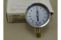 Ashcroft 2.5" Duralife Gauge30in. Hg vac-15 PSI 1/4" NPT, 25-1009-AW-02L-30IMV&15#-XLL
