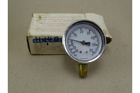 Ashcroft 63mm (2.5") Metric Case Gauge 30in. Hg vac-60 PSI 1/4" NPT, 63-1008A-02L-30IMV&60#