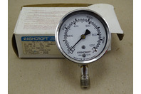Ashcroft 63mm (2.5") Metric Case Gauge 1000PSI/7000kPa 1/4" NPT, 63-1008S-02L-1000#/KP