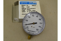 Ashcroft 3.5" Gauge 30in. Hg vac-160 PSI 1/4" NPT, 35W1005H-02L-160#&VAC