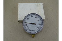 Ashcroft 3.5" Gauge 30in. Hg vac-60 PSI 1/4" NPT, 35-1005 60PSI&VAC